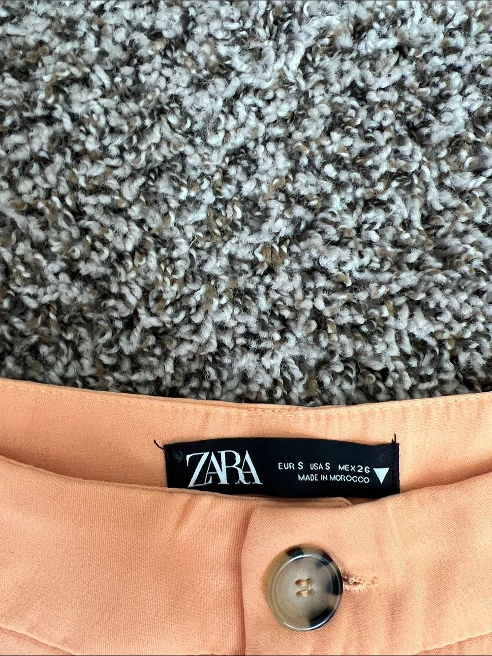 Zara orange Wide-Leg Trousers
